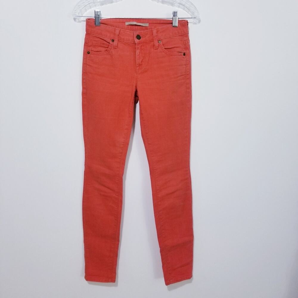 Vince Denim Orange Skinny Colored Jeans